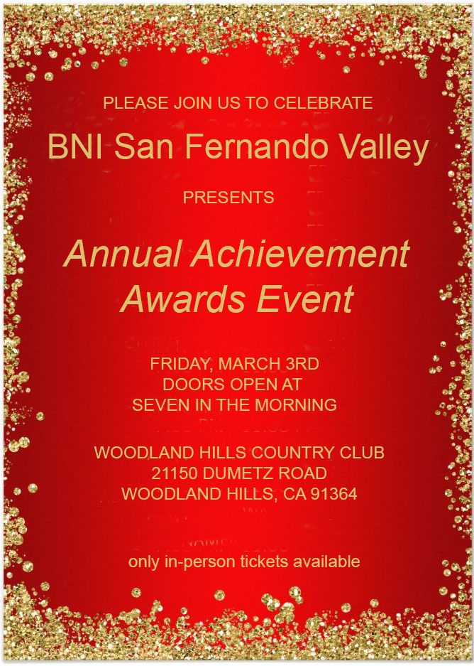 Annual Achievement Award Event